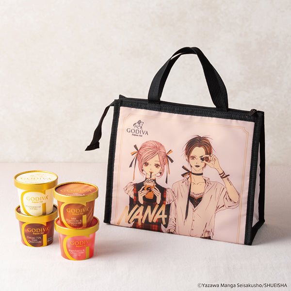 GODIVA NANA Collection Ice Cream Assortment 4 Pieces With Cooler Bag