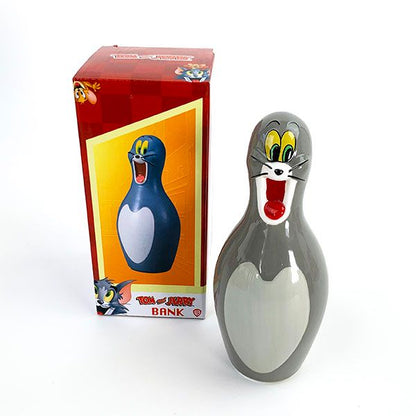 Tom and Jerry Tom Bowling Pin Porcelain Coin Bank