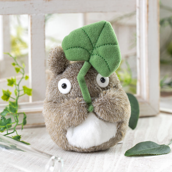 My Neighbor Totoro Soft Bean Bag Plush Large Totoro Holding Leaf