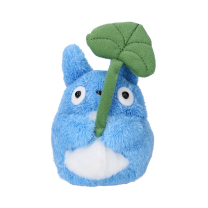 My Neighbor Totoro Fluffy Beanbag Mid-Totoro Holding Leaf Plush Toy