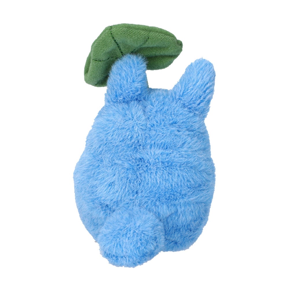 My Neighbor Totoro Fluffy Beanbag Mid-Totoro Holding Leaf Plush Toy