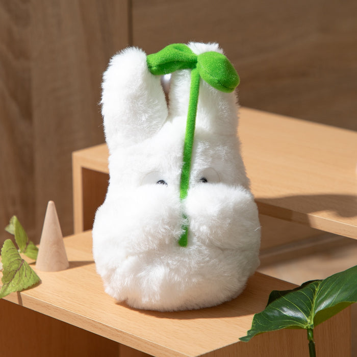 My Neighbor Totoro Little Totoro Plush Holding a Leaf