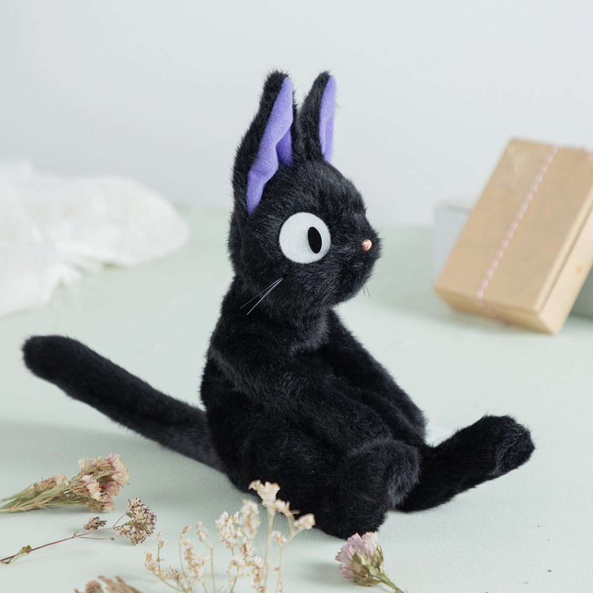 Kiki's Delivery Service Fluffy Jiji Sitting Plush Toy S