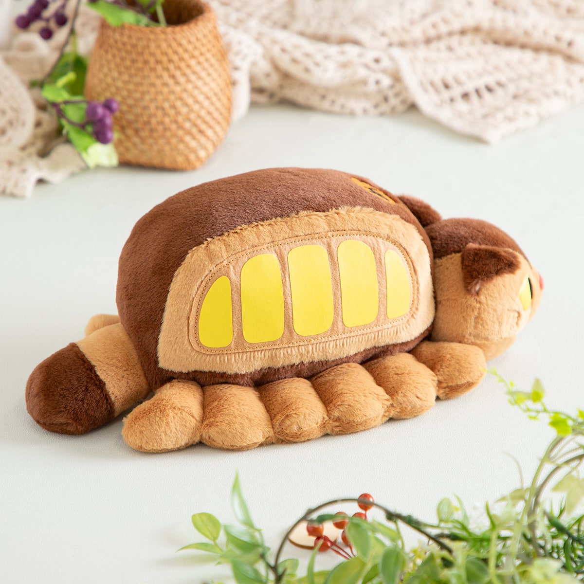 Studio Ghibli My Neighbor Totoro Komorebi Catbus Plush Toy 11.4-Inch
