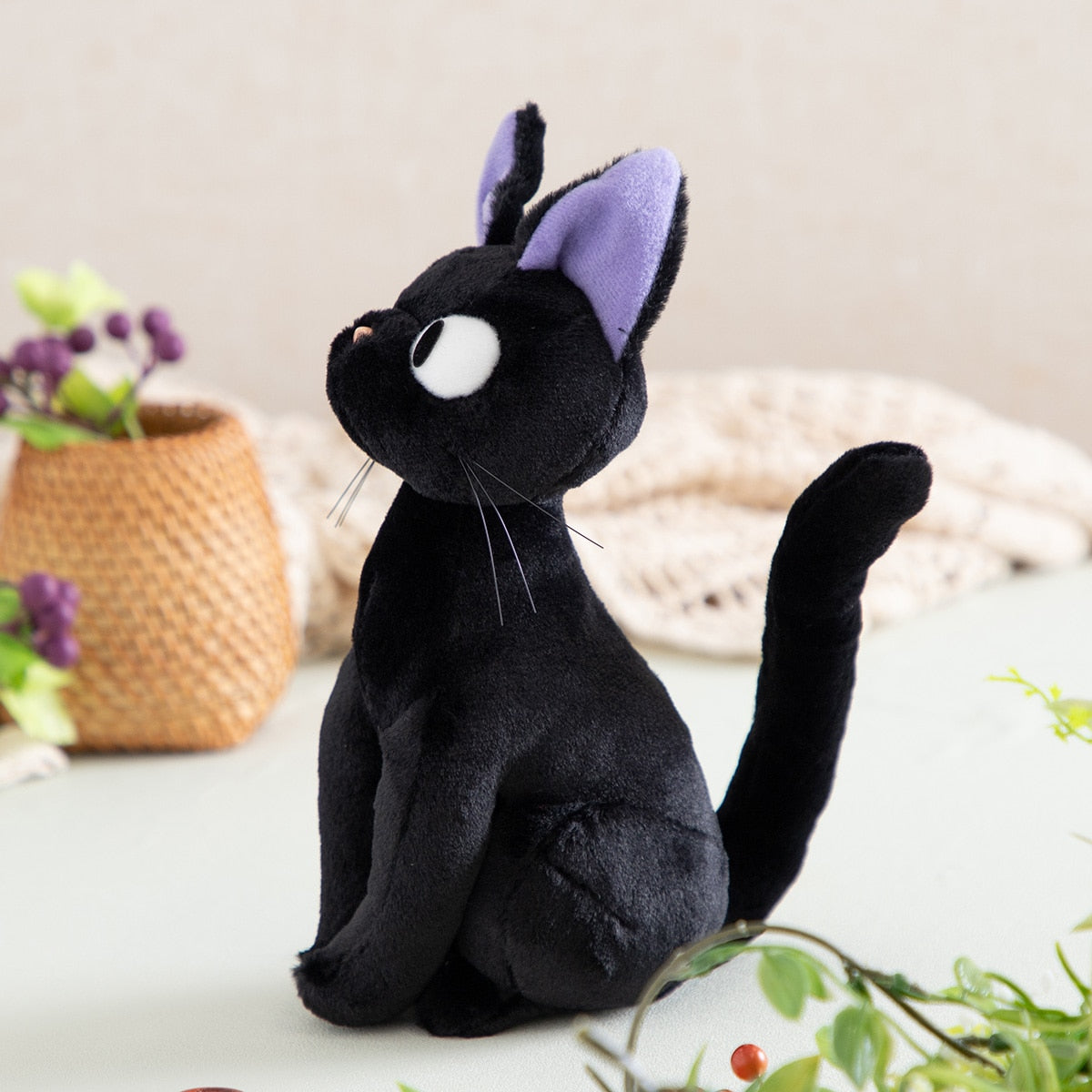 Sun Arrow Kiki's Delivery Service Komorebi Jiji Plush Toy 8.3in