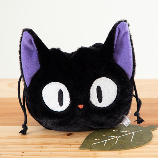 Studio Ghibli Kiki's Delivery Service Jiji Drawstring Pouch Soft Plush