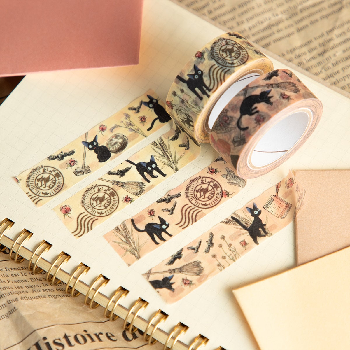 Kiki's Delivery Service Masking Tape Antique Pattern 2-Piece Set