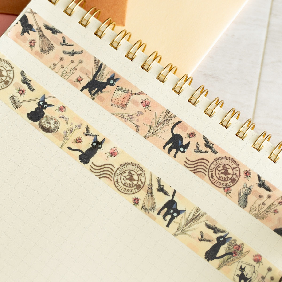 Kiki's Delivery Service Masking Tape Antique Pattern 2-Piece Set