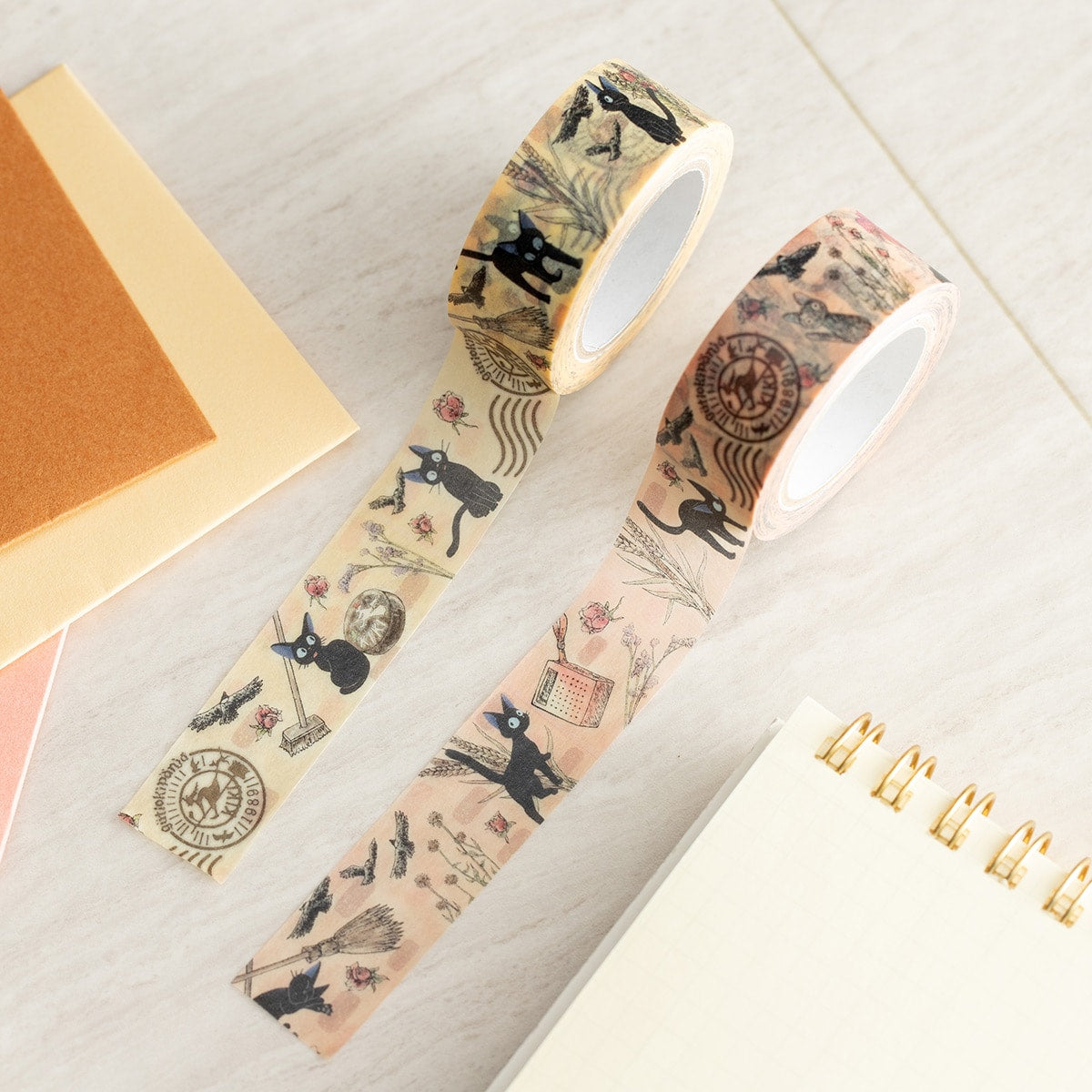 Kiki's Delivery Service Masking Tape Antique Pattern 2-Piece Set