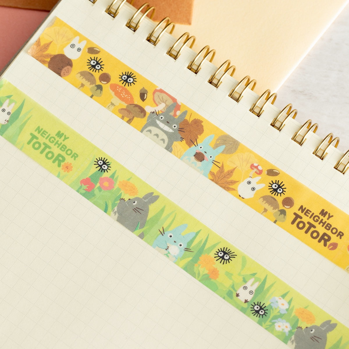 My Neighbor Totoro Masking Tape Nohara Pattern 2 Pack