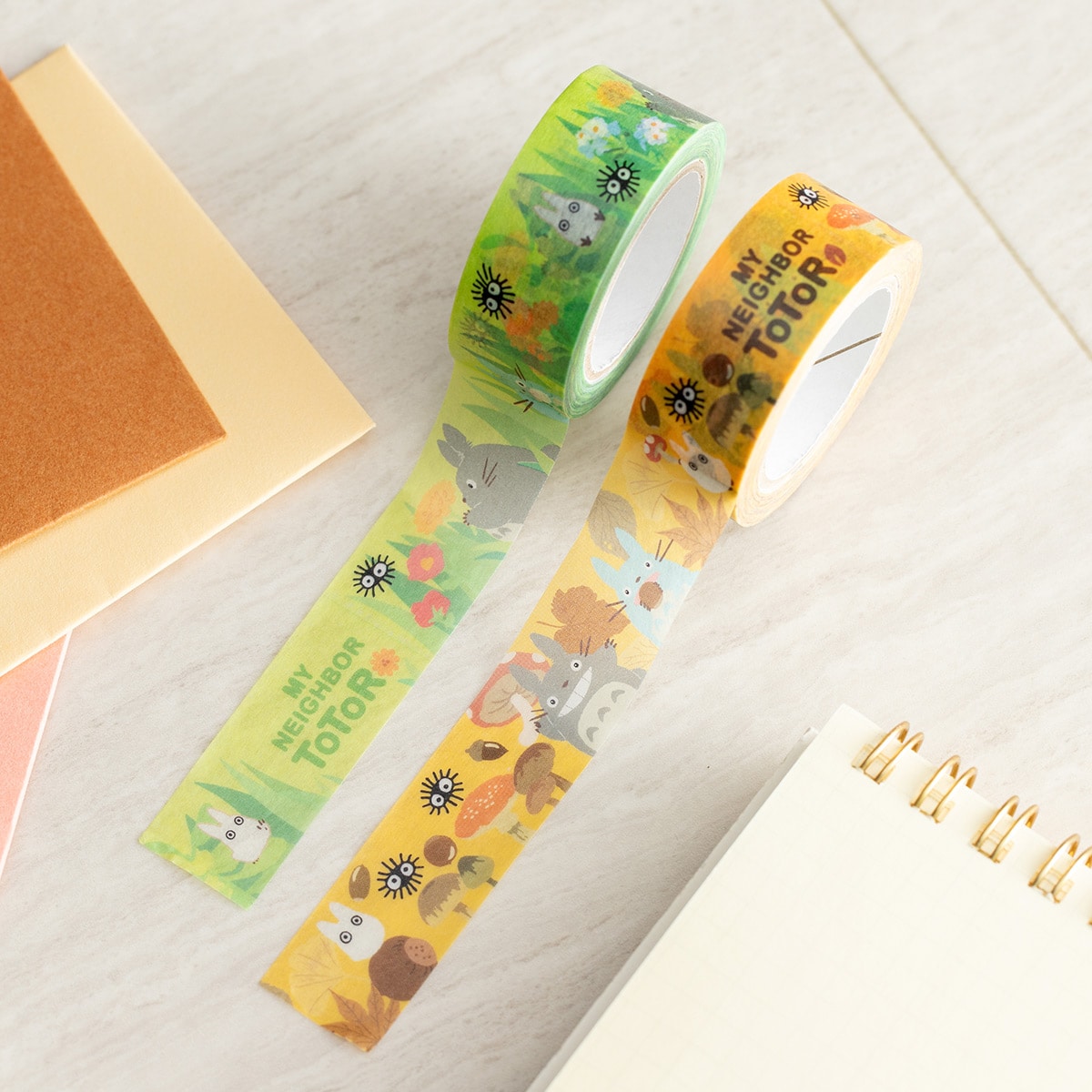 My Neighbor Totoro Masking Tape Nohara Pattern 2 Pack