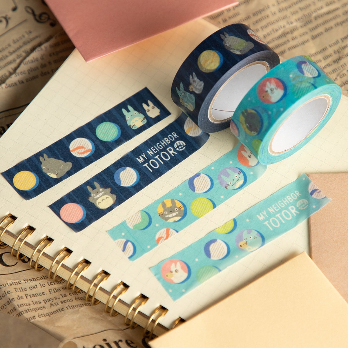 My Neighbor Totoro Masking Tape Ohajiki Pattern Set 2 Rolls