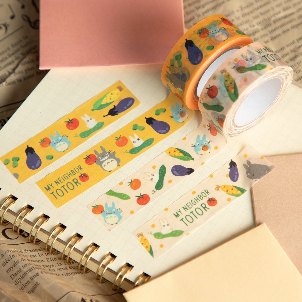 My Neighbor Totoro Masking Tape Vegetable Pattern Set 2 Rolls