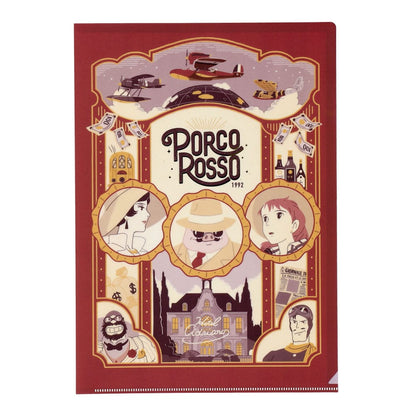 Porco Rosso Clear File Retro Frame A4 Stationery