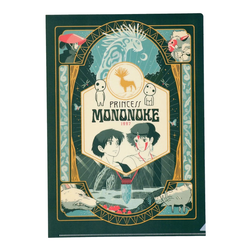 Studio Ghibli Princess Mononoke Clear File Retro Frame A4