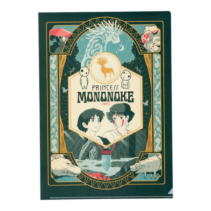 Studio Ghibli Princess Mononoke Clear File Retro Frame A4