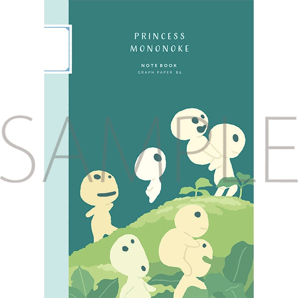 Princess Mononoke B6 Notebook Kodama Graphic - Ghibli Studio