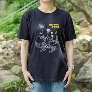 Totoro T-shirt Black (S~XL Size) - Studio Ghibli