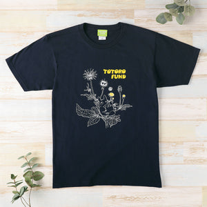 Totoro T-shirt Black (S~XL Size) - Studio Ghibli