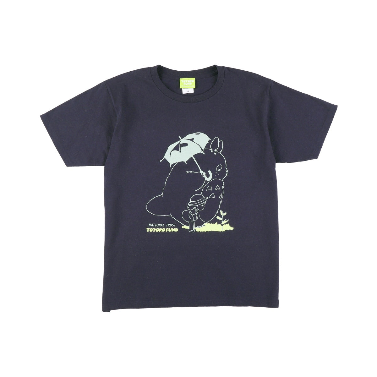 Totoro Fund Goods T-shirt (Umbrella) Navy -Ghibli Studio
