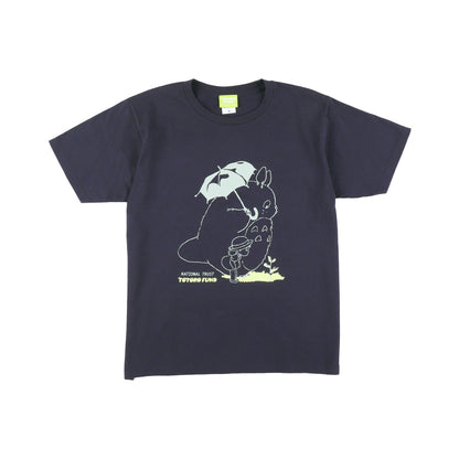 Totoro Fund Goods T-shirt (Umbrella) Navy -Ghibli Studio