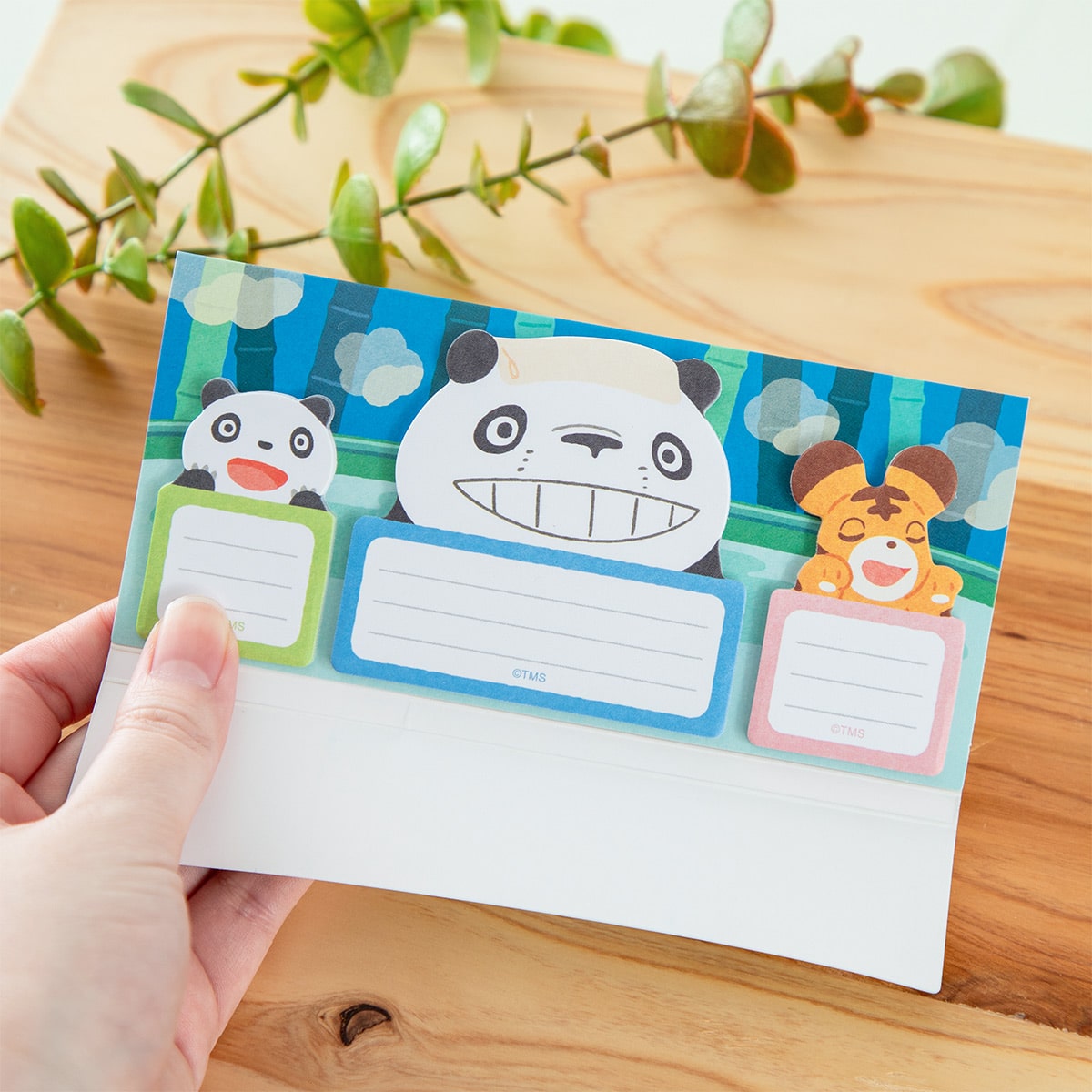 Panda Kopanda Die-Cut Sticky Note Set with 3 Designs