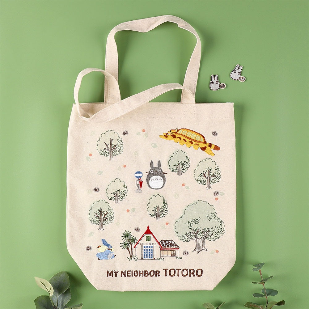 My Neighbor Totoro Totoro in the Forest Cotton Tote Bag