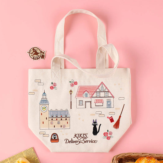 Kiki's Delivery Service Jiji City Mini Bag Embroidered Tote