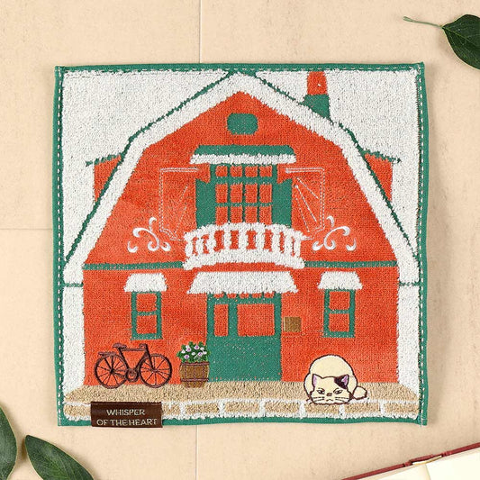 In the style of Whisper of the Heart "Earth Shop" Mini Towel - Studio Ghibli