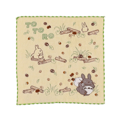 Studio Ghibli My Neighbor Totoro Path Mini Towel Embroidered 250x250mm