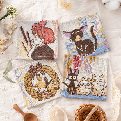 Studio Ghibli Kiki's Delivery Service Gobelin Coaster Set 4-Piece