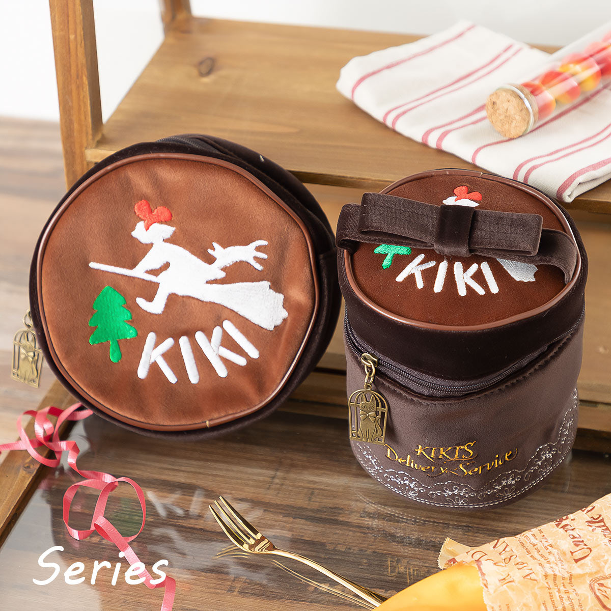 Kiki's Delivery Service "Kiki`s Chocolate Cake" Makeup Pouch- Ghibli Studio