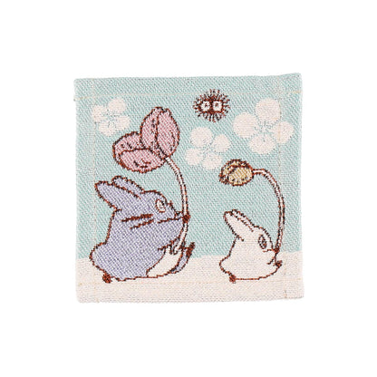 Studio Ghibli My Neighbor Totoro Gobelin Woven Coasters 4-Piece Botanical Garden