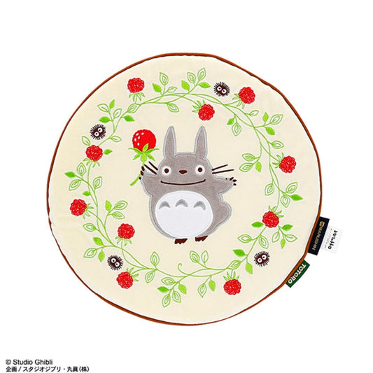 My Neighbor Totoro Wild Strawberry Wreath Round Seat Cushion