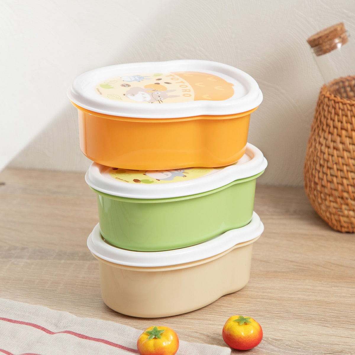 My Neighbor Totoro Die-Cut Seal Containers 3P Garden