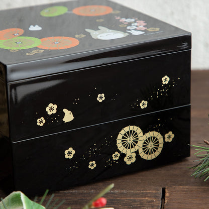My Neighbor Totoro Japanese Umbrella Lacquer 2-Tier Lunch Box