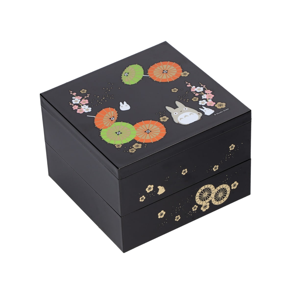 My Neighbor Totoro Japanese Umbrella Lacquer 2-Tier Lunch Box