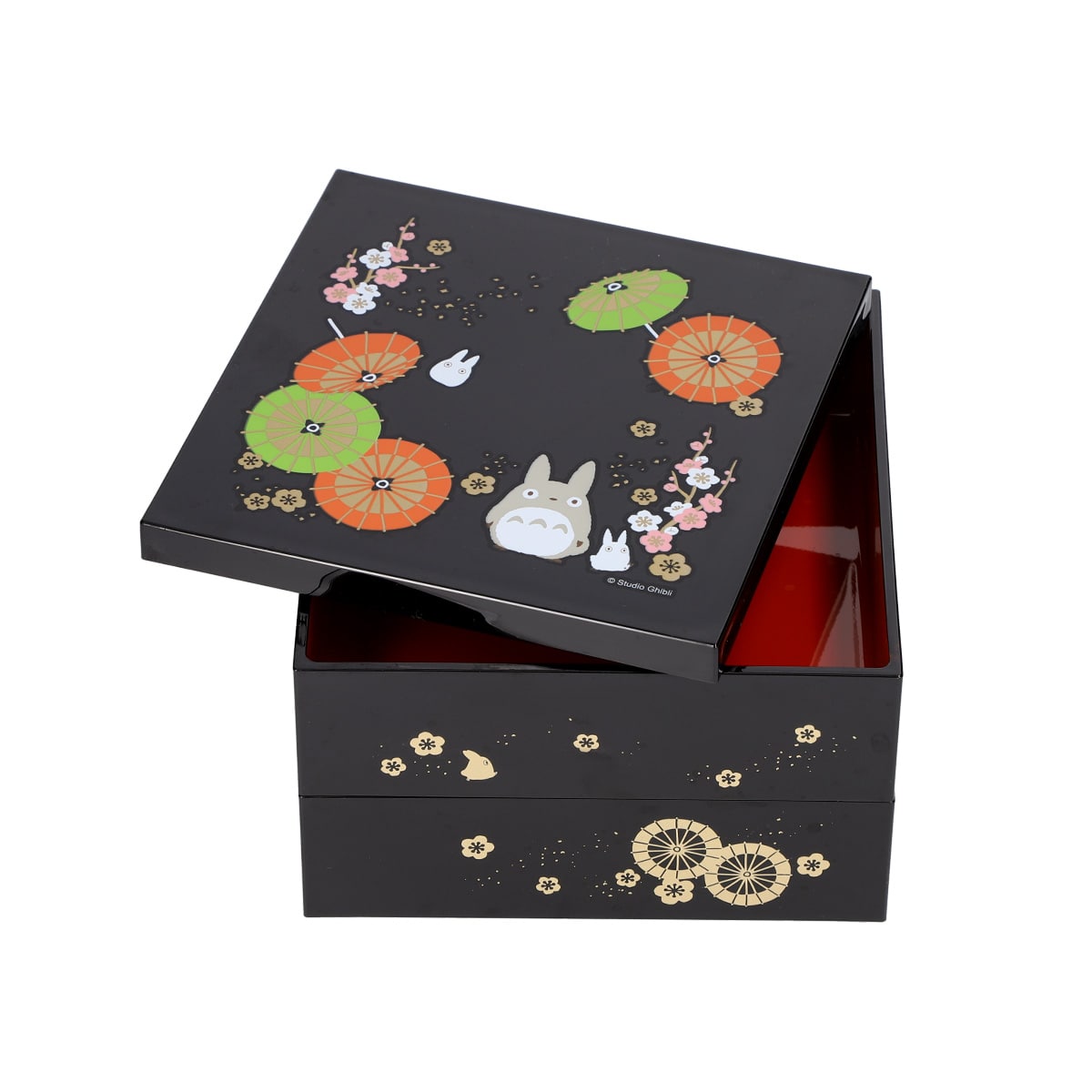 My Neighbor Totoro Japanese Umbrella Lacquer 2-Tier Lunch Box