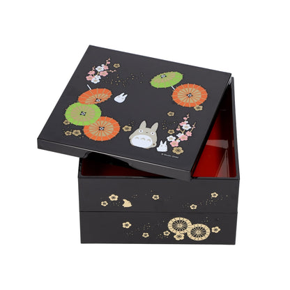 My Neighbor Totoro Japanese Umbrella Lacquer 2-Tier Lunch Box