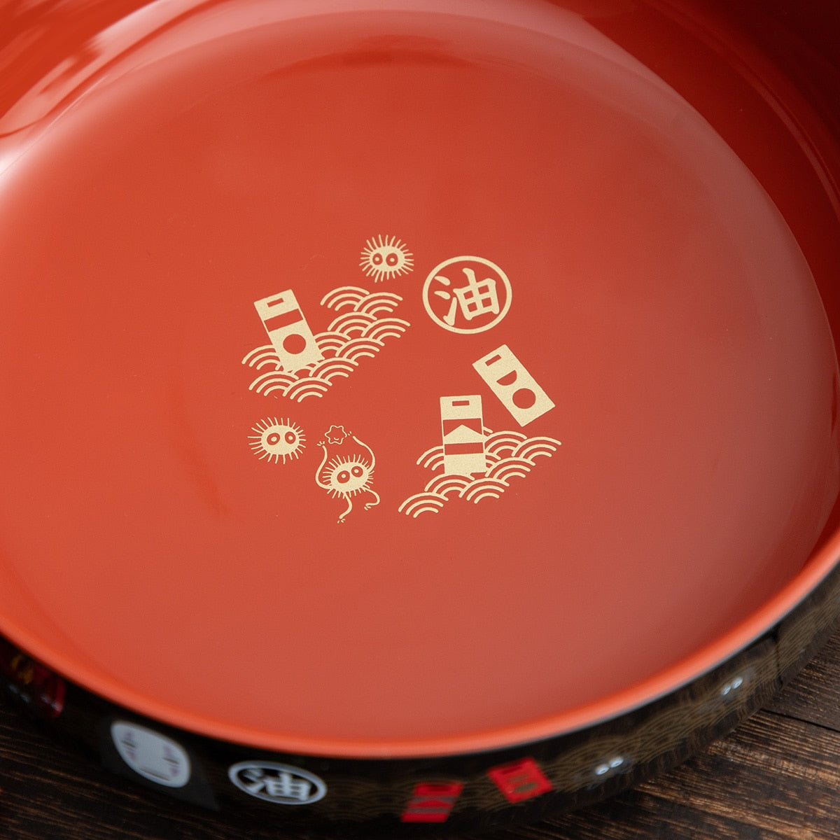 Skater Spirited Away Kaonashi Lacquered Snack Bowl 200mm