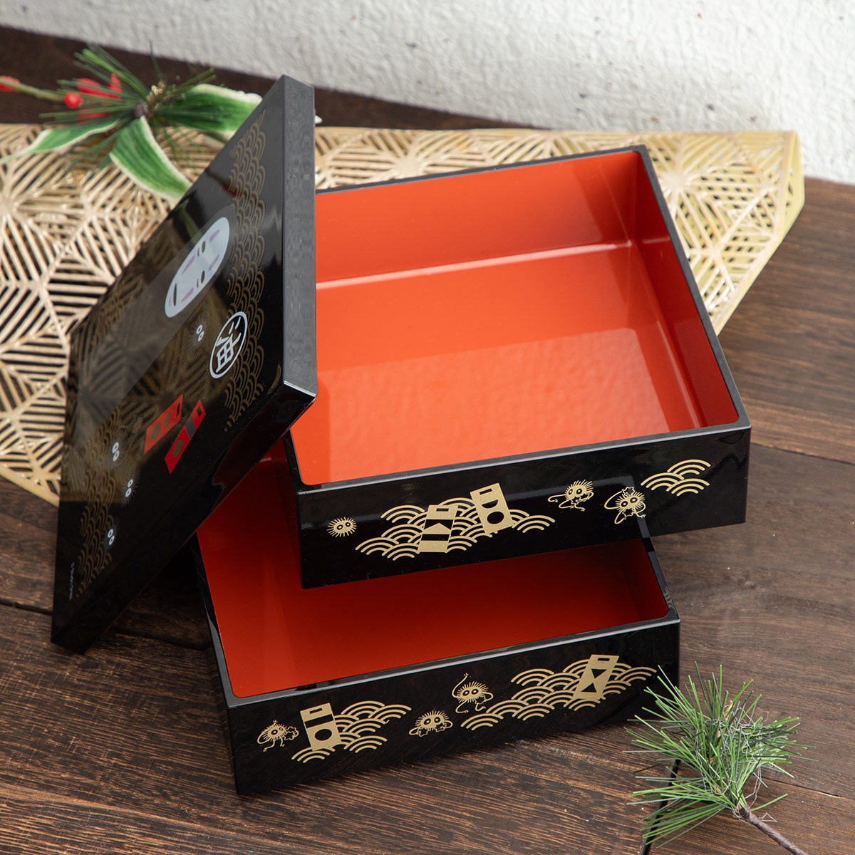 Studio Ghibli Spirited Away Kaonashi 2-Tier Bento Box 1600ml