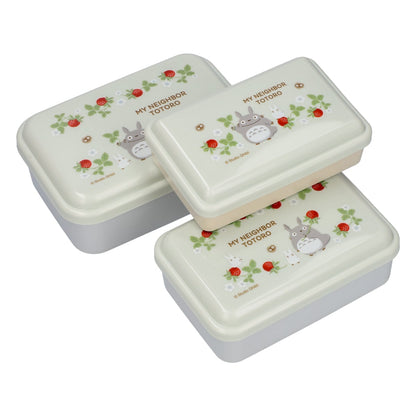 My Neighbor Totoro Antibacterial Nesting Food Container Set 3P Wild Strawberry