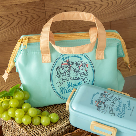 Skater Howl's Moving Castle Insulated Lunch Bag KGA1 Sky Blue