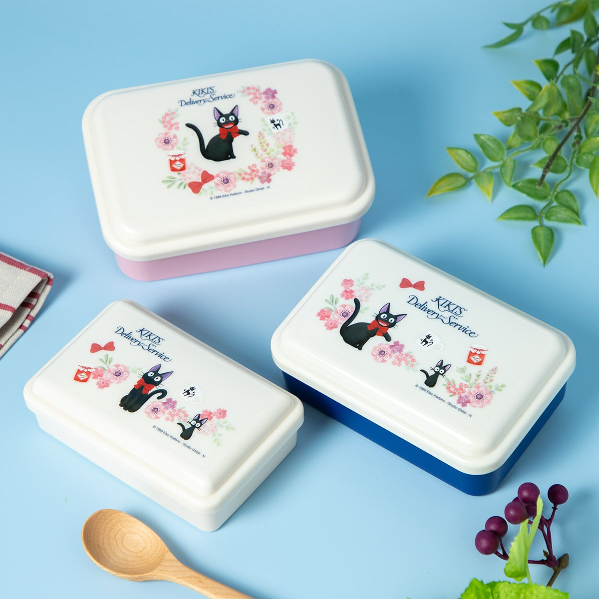 Skater Kiki's Delivery Service Nesting Food Container 3-Piece French SLUS3AG