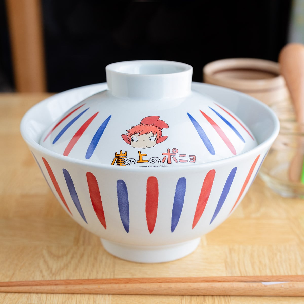 Ponyo on the Cliff by the Sea Lidded Ramen Bowl