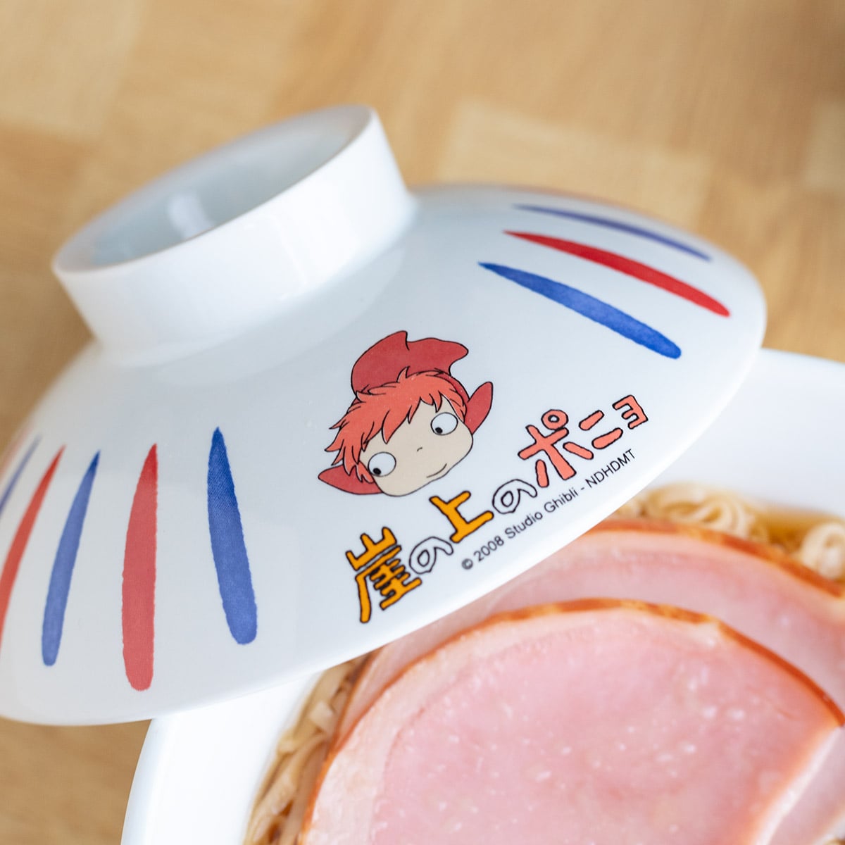 Ponyo on the Cliff by the Sea Lidded Ramen Bowl