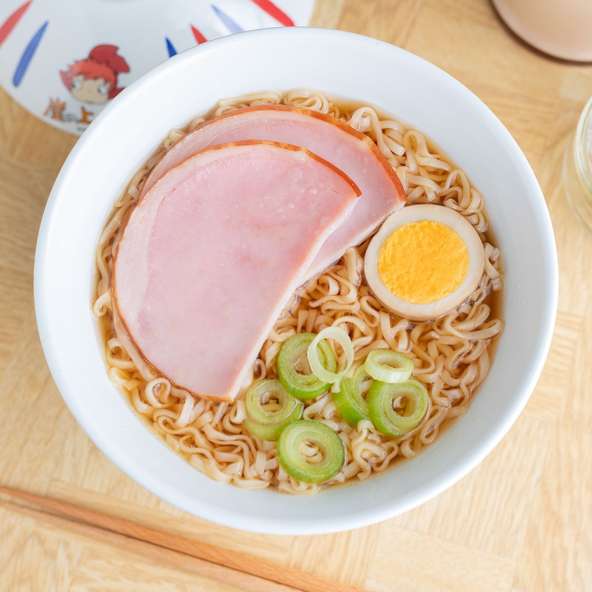 Ponyo on the Cliff by the Sea Lidded Ramen Bowl