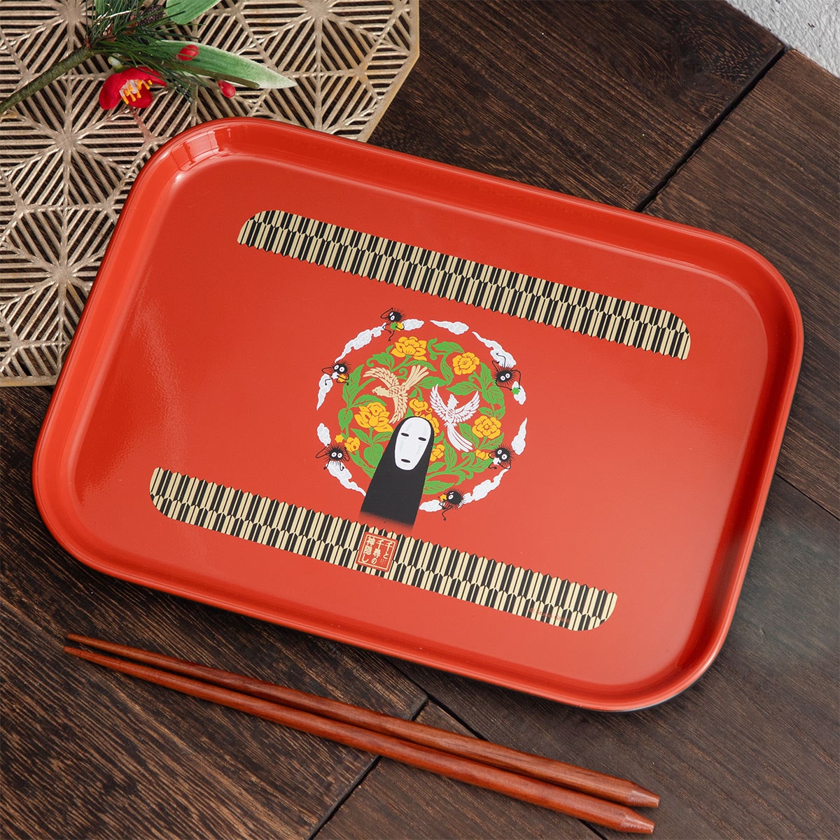 Studio Ghibli Spirited Away Lacquer-Style Serving Tray Kaonashi