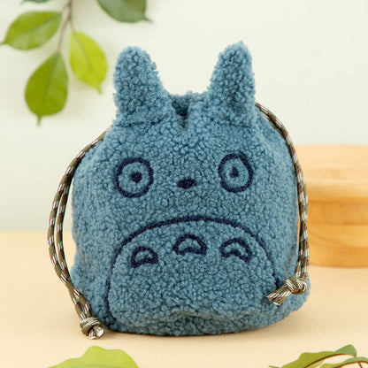 My Neighbor Totoro Medium Totoro Fluffy Drawstring Pouch