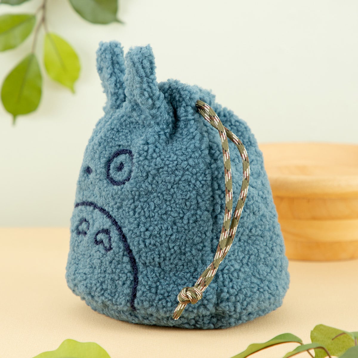 My Neighbor Totoro Medium Totoro Fluffy Drawstring Pouch